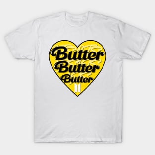 BTS Butter Heart Design T-Shirt